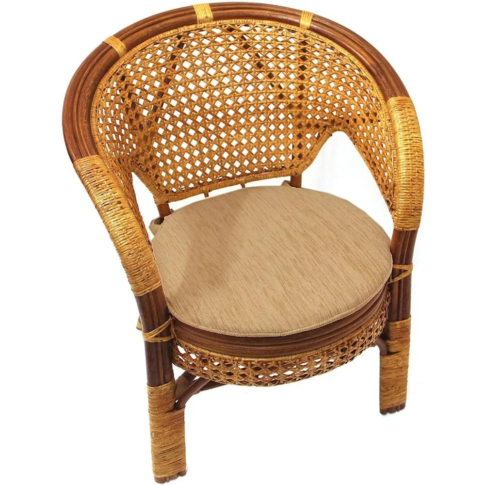 Angduo Pelangi Handmade Rattan Dining Chairs Set Of 2