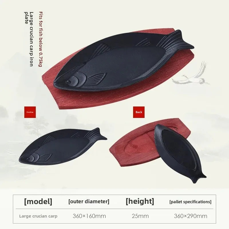 Commercial Grade Non-Stick Iron Pan for BBQ and Grilling