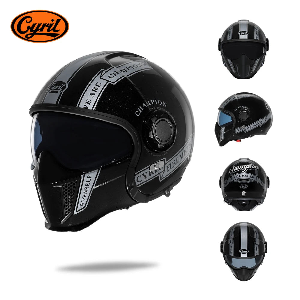 Cyril Modular Motorcycle Helmet DOT ECE Approved Full Face