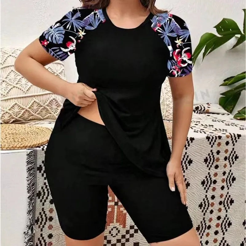 Plus Size Two-Piece Swimsuit for Active Women