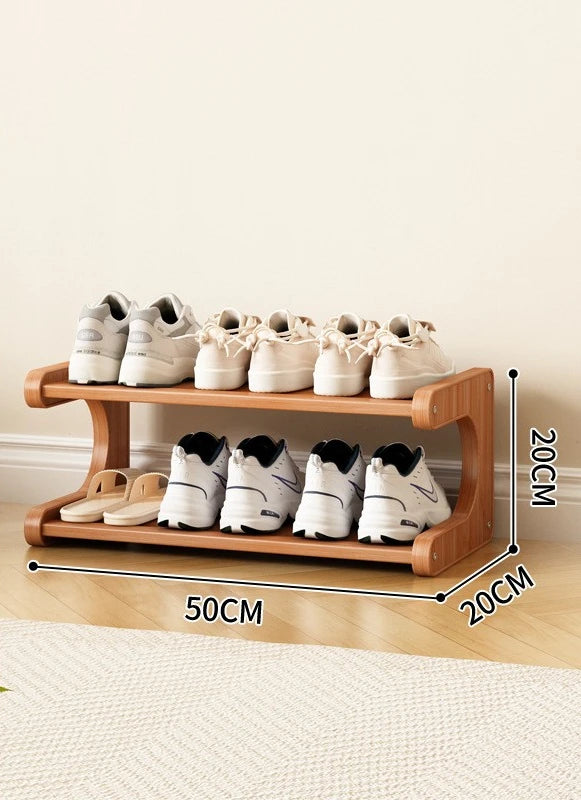 Modern Wooden Shoe Rack for Home and Dormitory Storage