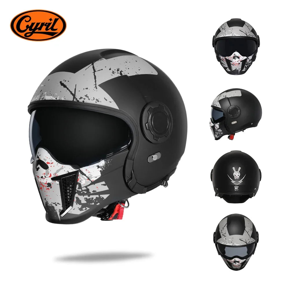 Cyril Modular Motorcycle Helmet DOT ECE Approved Full Face