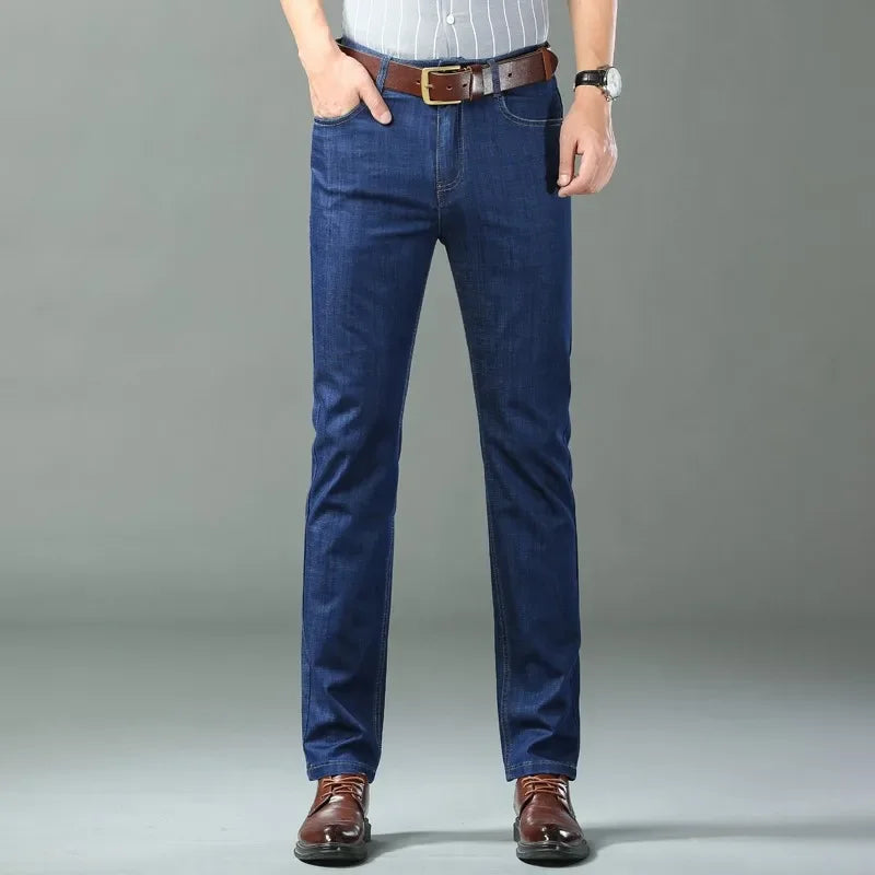 KUBROC New Ice Silk Denim Jeans for Men