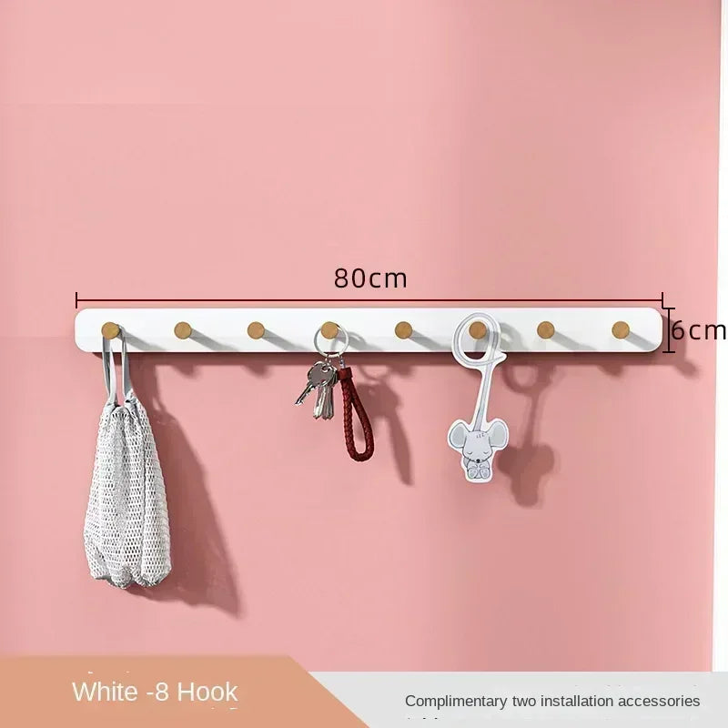 Oeny Multifunctional Coat Rack With Wall Hooks And Shelving
