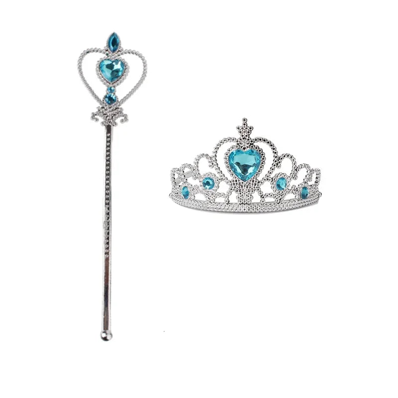 Girls Snow Queen Elsa Costume for Carnival Party Fun