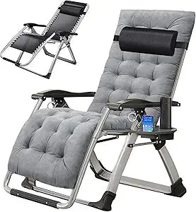 Zero Gravity Outdoor Lounge Chair Pair With Cushions