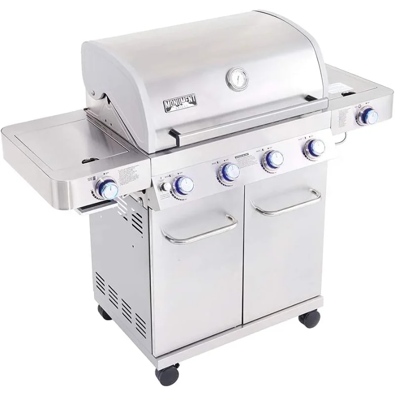 Monument Grills 4-Burner Propane Gas Grill With BBQ Cover
