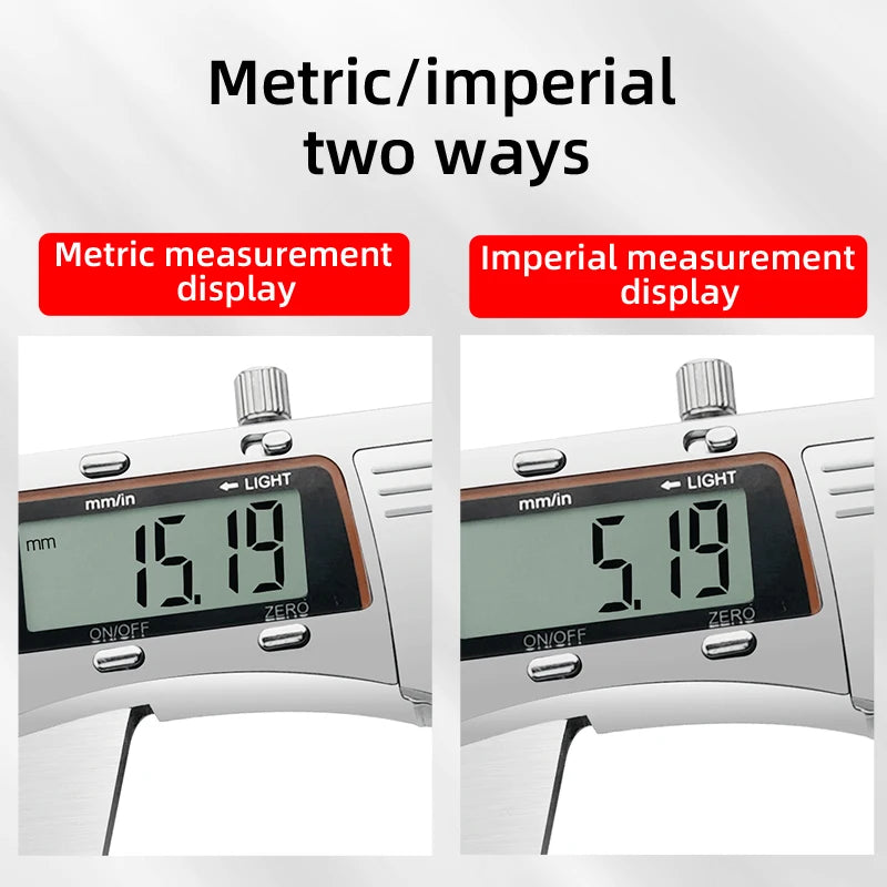 Digital Vernier Caliper Stainless Steel Measuring Tool for Woodworking