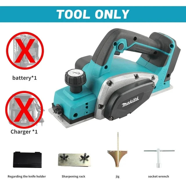 Makita Cordless Handheld Electric Planer 15000RPM DIY Tool