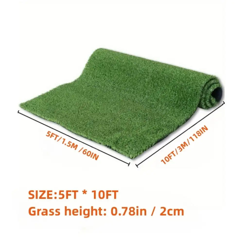 Thick Faux Grass Turf Mat for Backyard and Garden Use