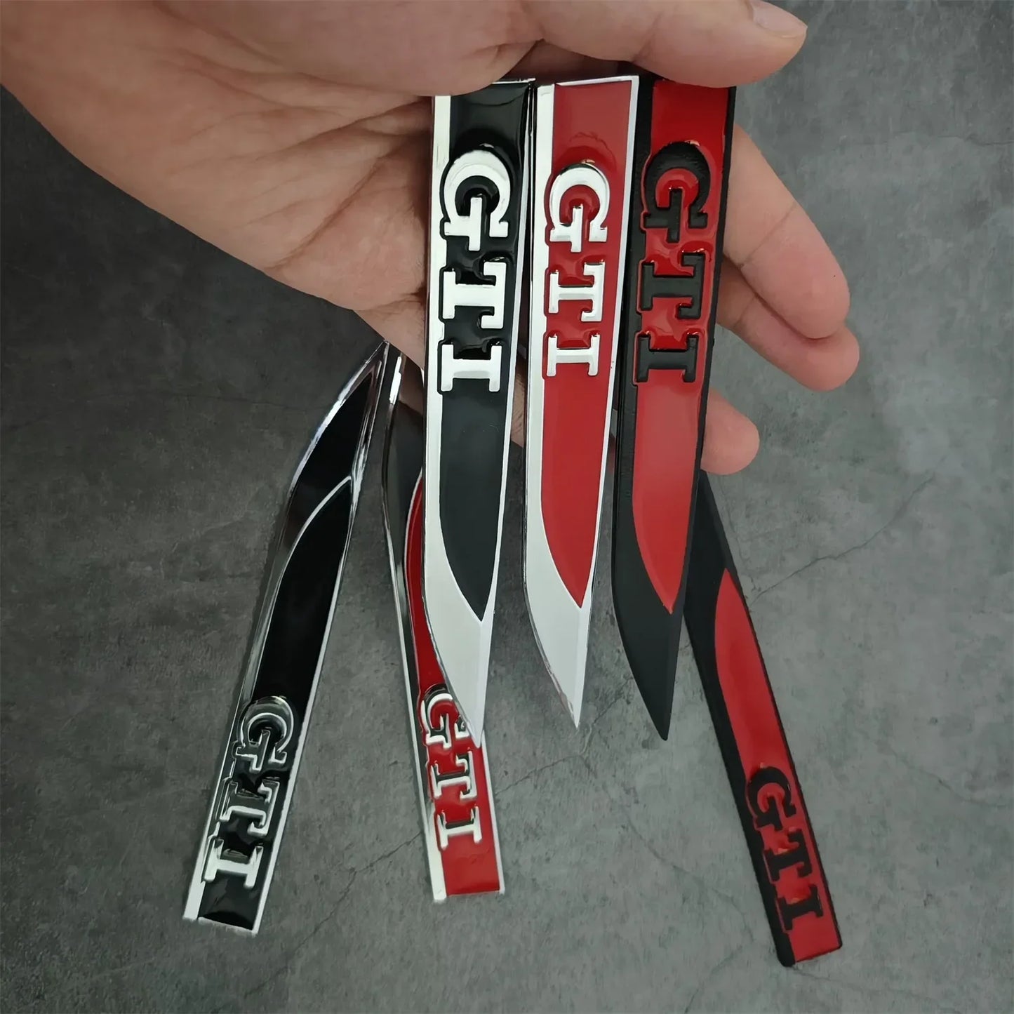 Volkswagen Golf 3D Badge Sticker Car Body Emblem Set