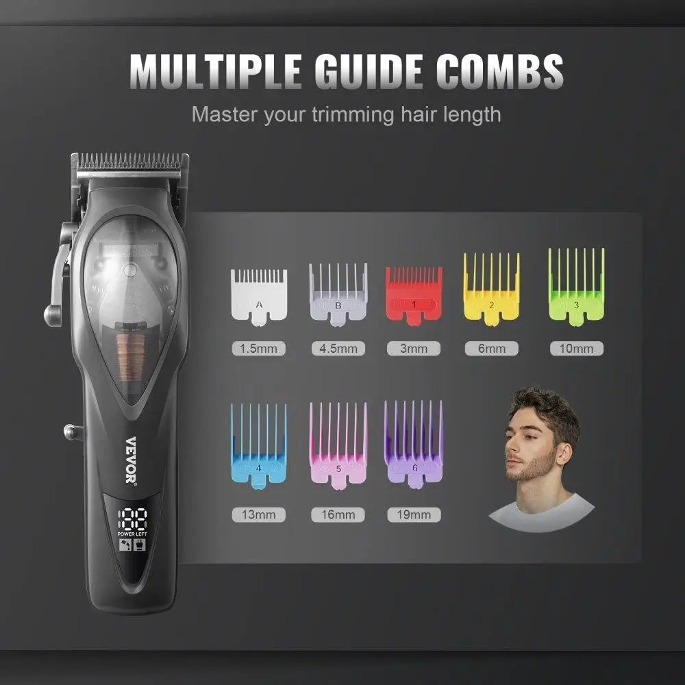 Professional Men's Barber Hair Clipper with Powerful Cutting Performance