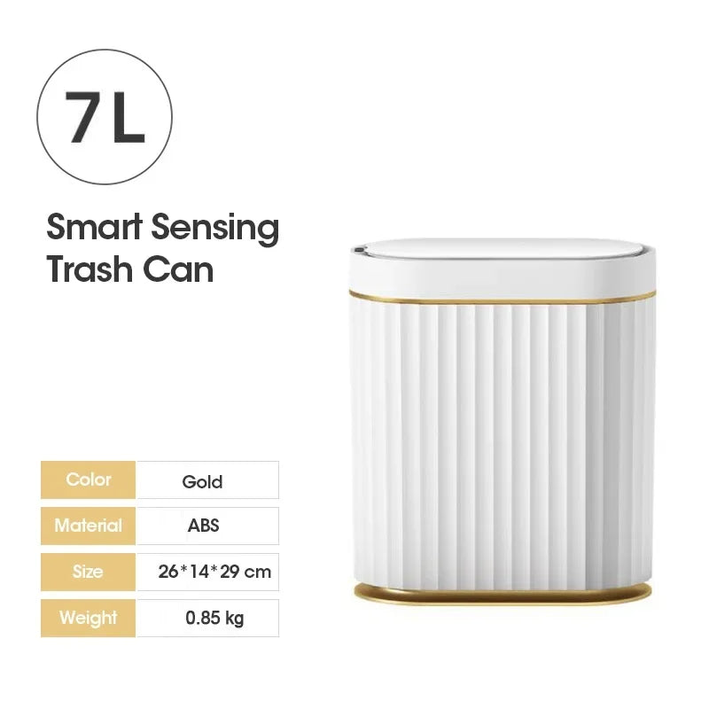5L 7L 9L Smart Sensor Trash Can Electronic Automatic Garbage Bin for Kitchen and Bathroom