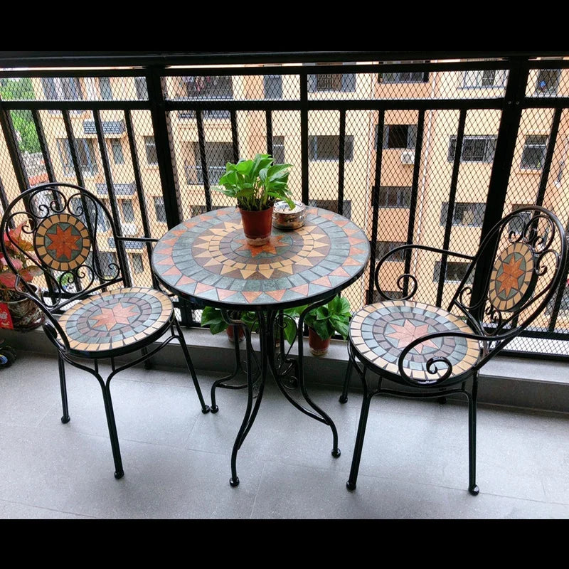 Lounge Sectional Garden Furniture Set Modern Natural Metal Balcony Garden Furniture Nordic Design