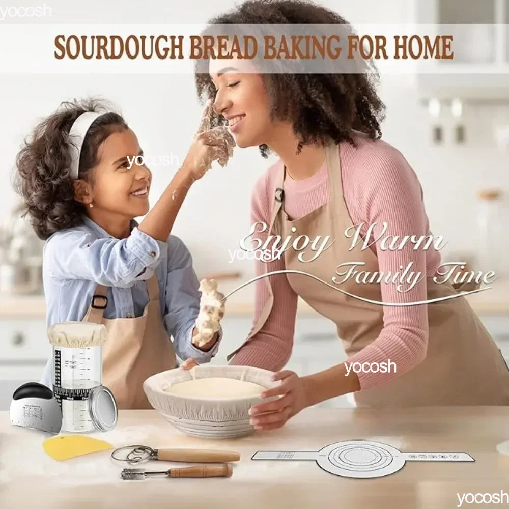 Professional Baking Kit with Sourdough Starter Jar and Tools