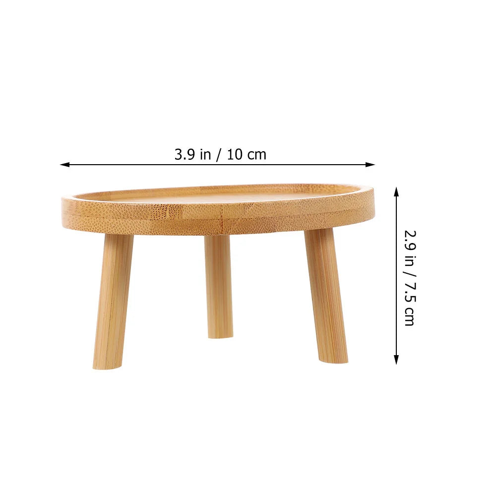 Choice Plant Pot Stand Wooden Tall Desktop Bonsai Display