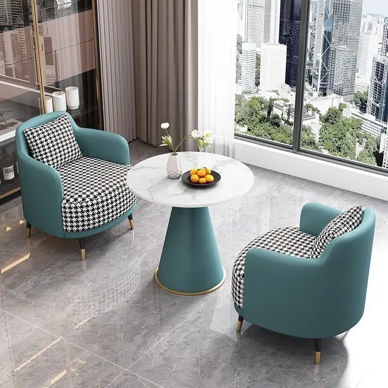 CN Guangdong Light Luxury U Shaped Sofa Coffee Table Set