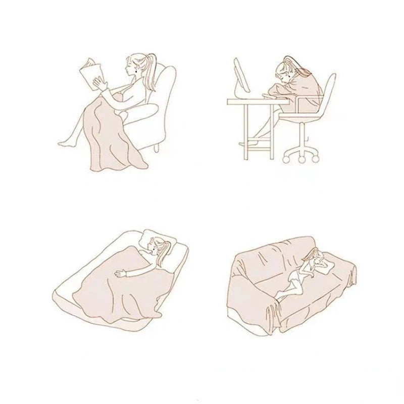 Textile City Pink Glasses Tiger Throw Blanket Nordic Sofa Towel Home Decor Tapestry Bedspread Cartoon Picnic Mat 125x150cm
