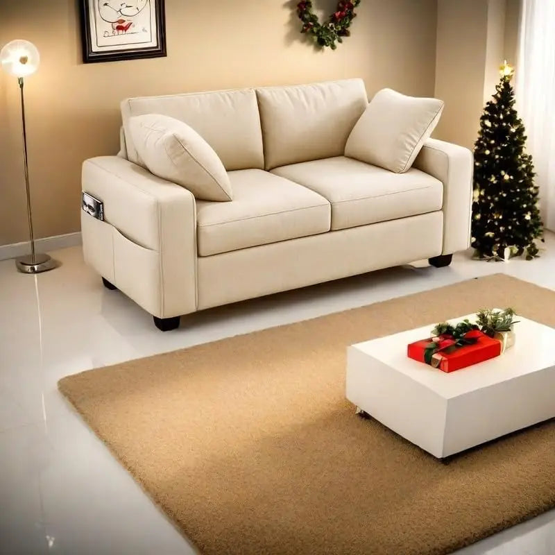 Ticify Chenille Sofa Couch With Extra Deep Seats Living Room