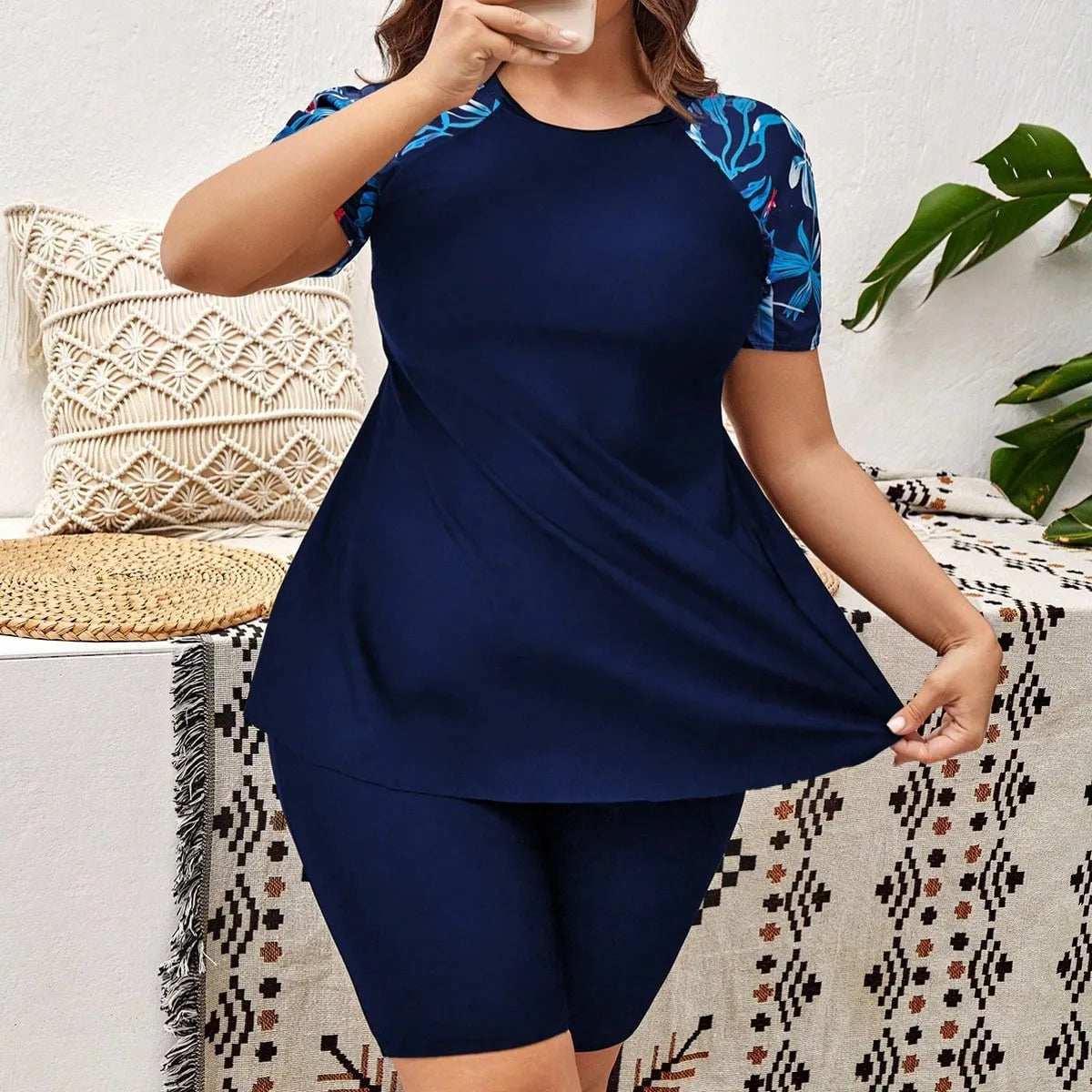 Plus Size Two-Piece Swimsuit for Active Women