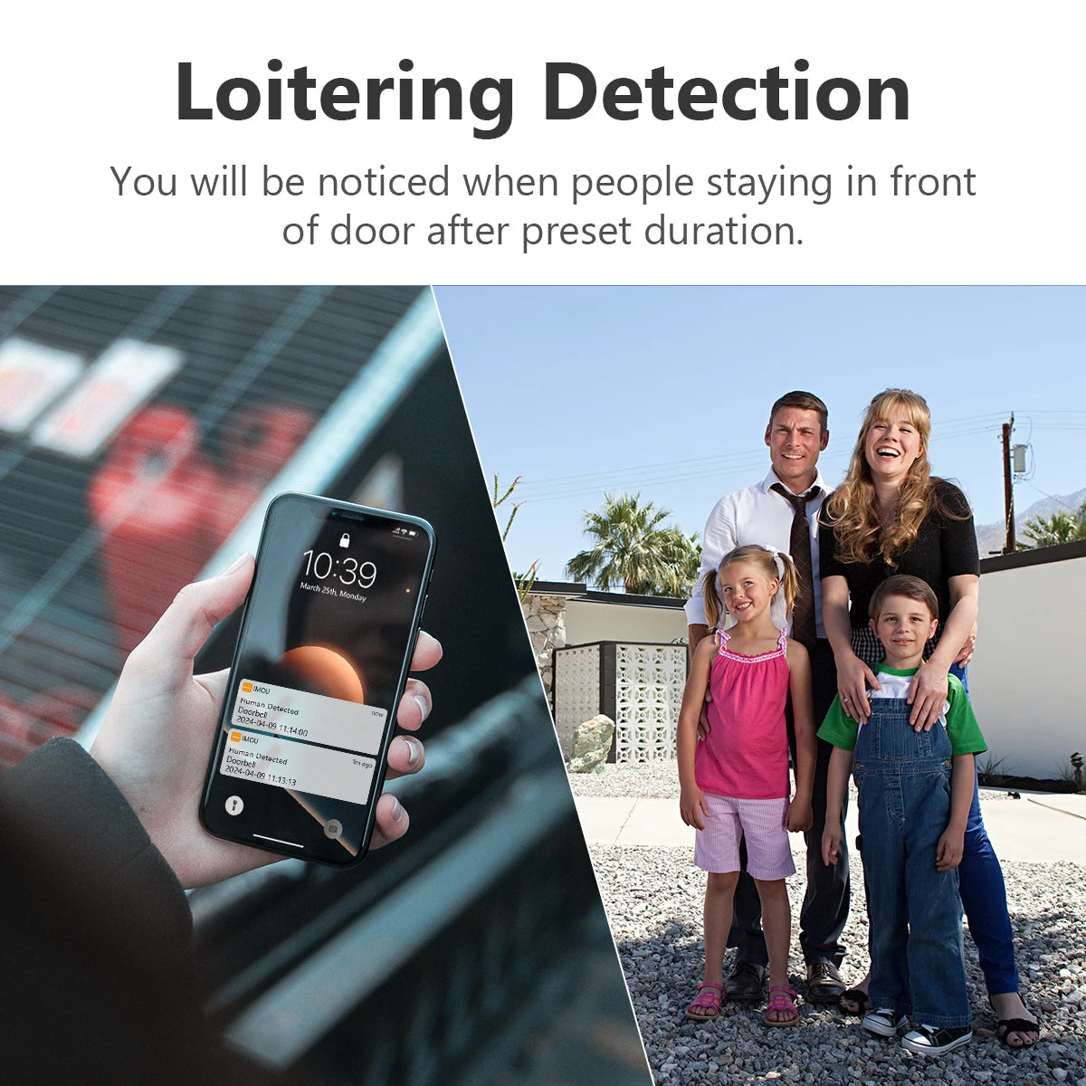 IMOU Video Doorbell 2S Kit Camera WiFi 3MP Human Detection Two Way Talk Rechargeable Battery Wireless Smart Home Door Bell Chime