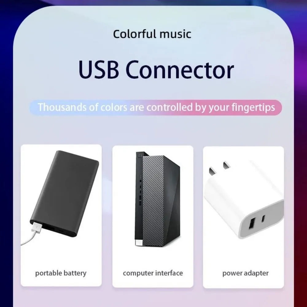 Music Sync LED Night Light Bars for Gaming and Relaxation