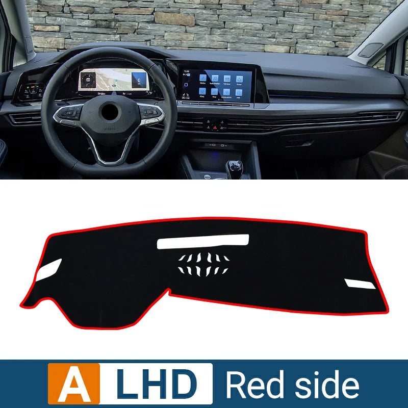 VW Golf 8 Dashboard Mat Sun Shade Non-slip Cover Accessory