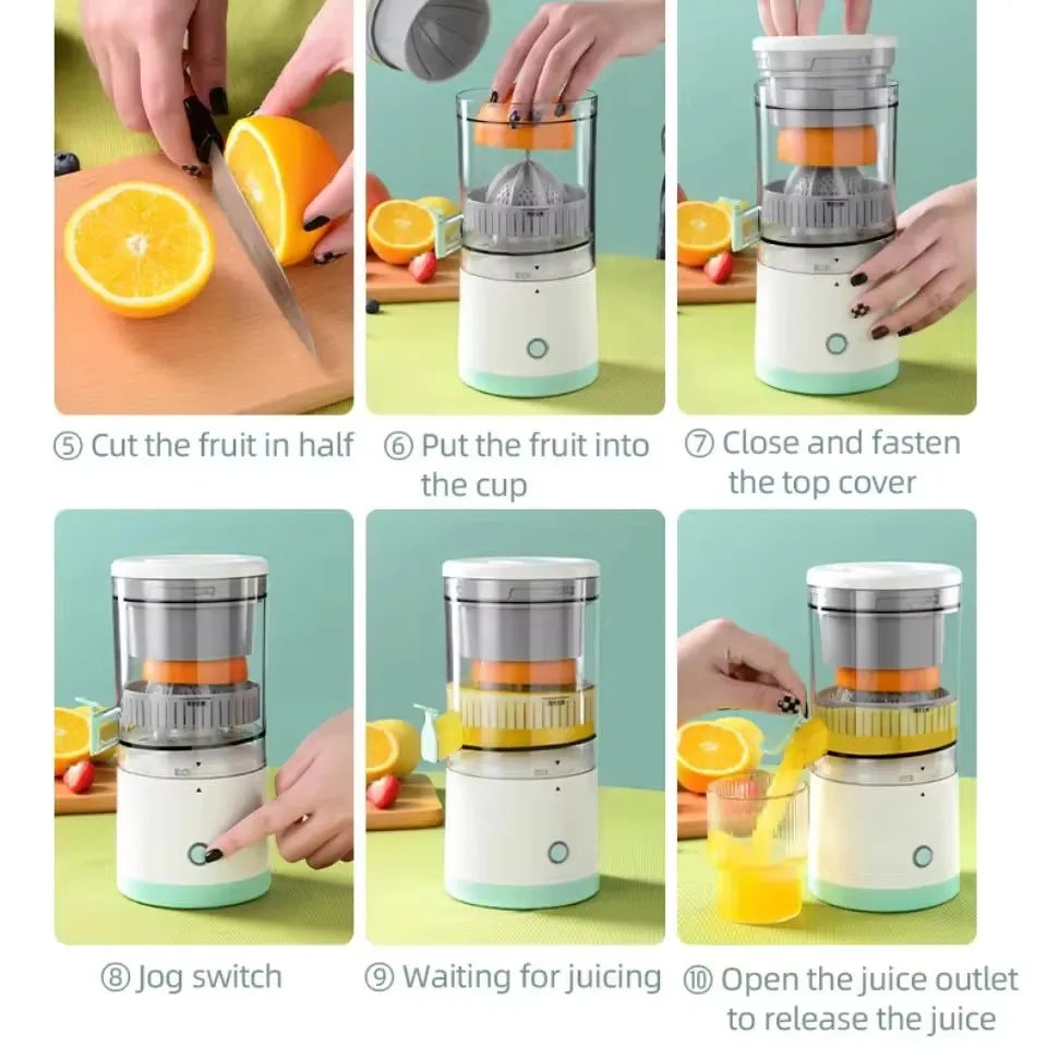 Portable Automatic Fruit Juicer with Residue Separation Technology