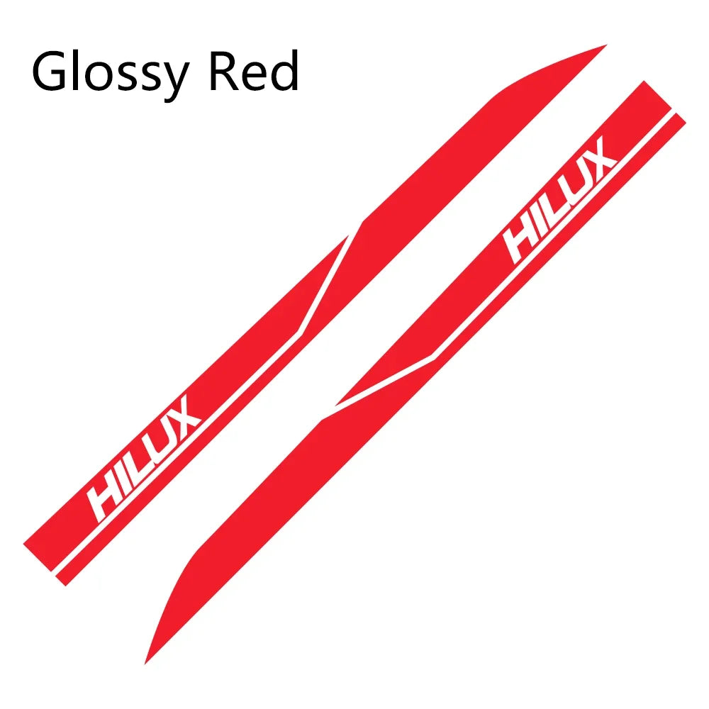 2Pcs Car Door Side Sticker Auto Vinyl Film DIY Decal Sport Styling Accessories For Toyota Hilux Revo Vigo