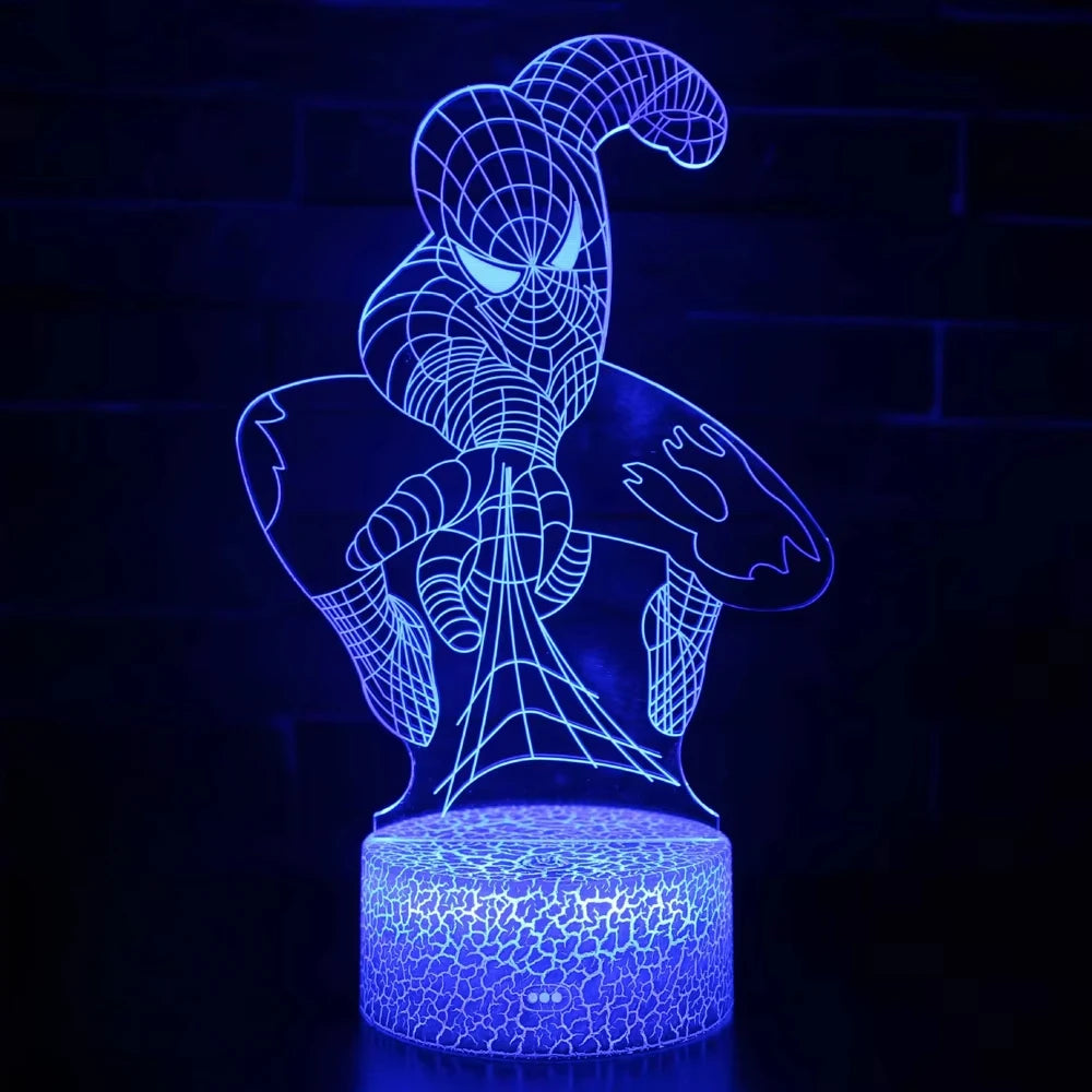 Spiderman Vs Venom Touch Remote Control LED Night Lamp