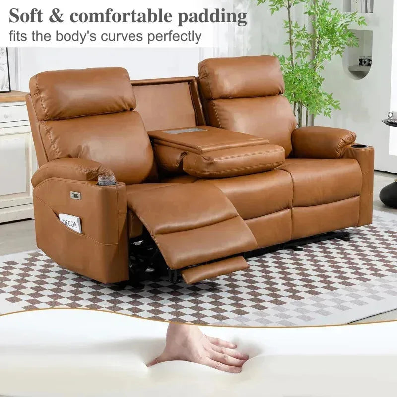 RPD4-3 Exceptionally UltraPremium Recliner PU Leather HomeTheater Sofa With FlipBack