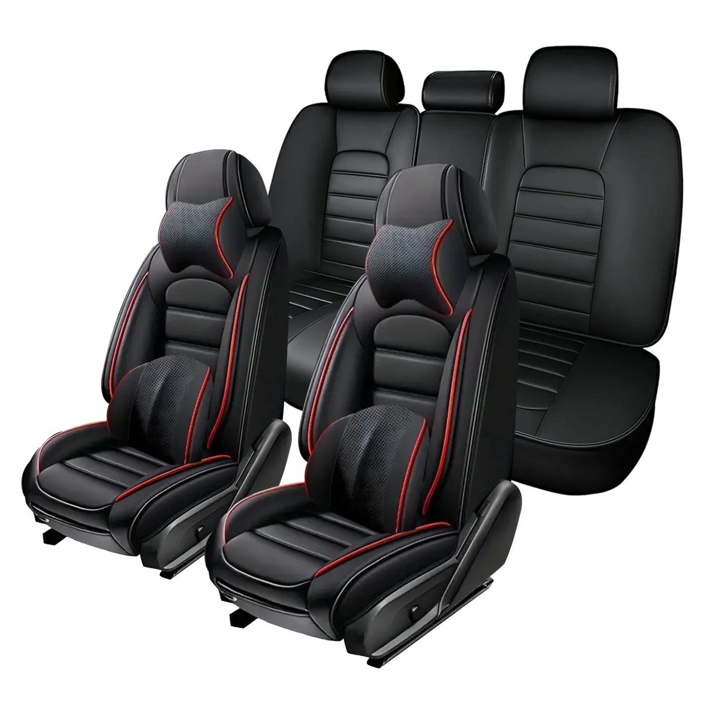 Suitable For Cadillac CTS 2014 2019 Models Car Seat Cover Thickened PU Leather Material 5 Pieces Full Set