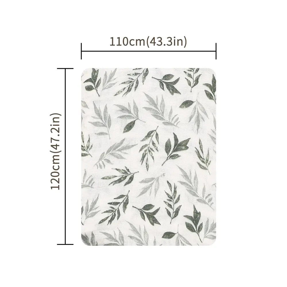 Soft Cotton Muslin Swaddle Baby Bath Towel Wrap