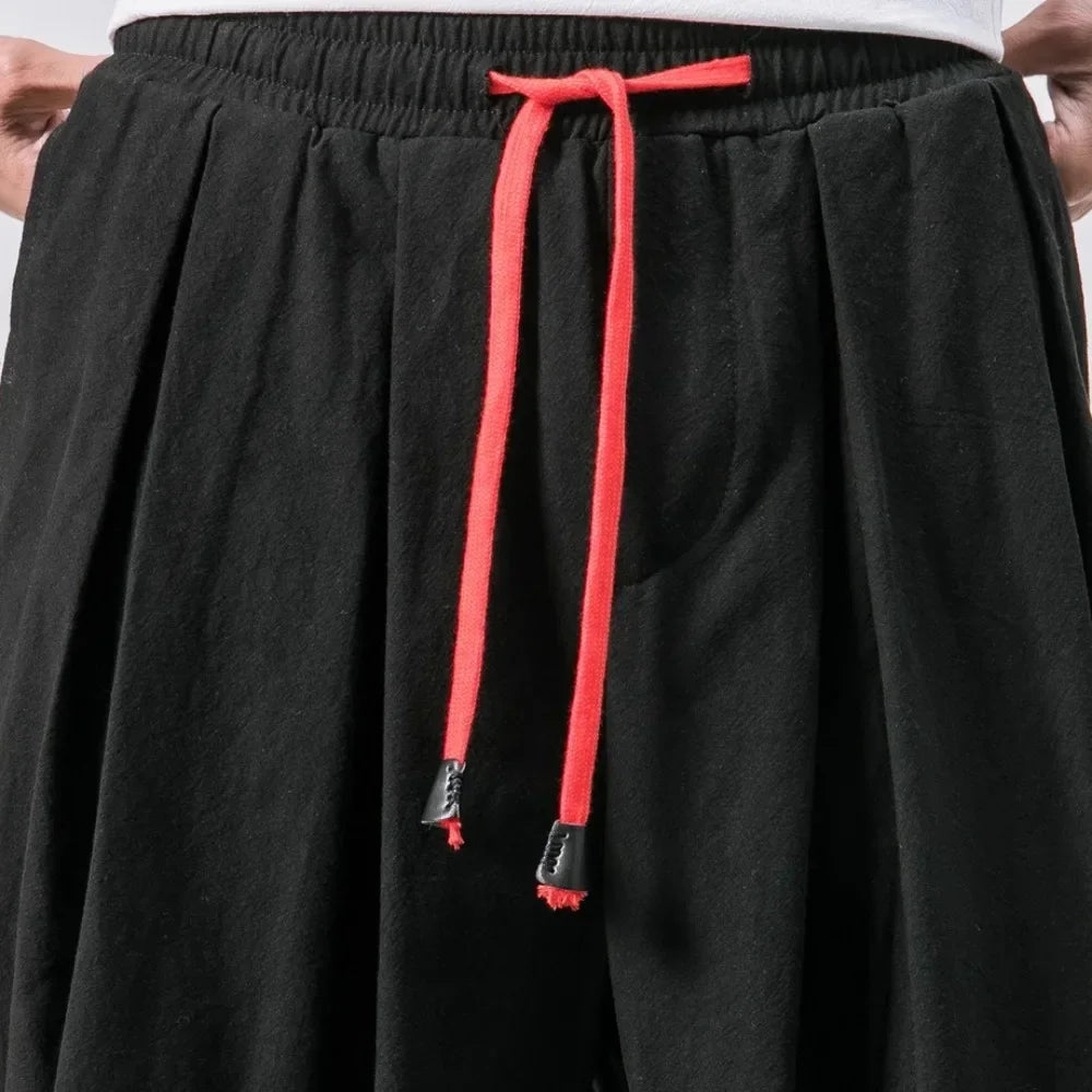 Trendy Men Harem Pants Casual Loose Jogger Sweatpants