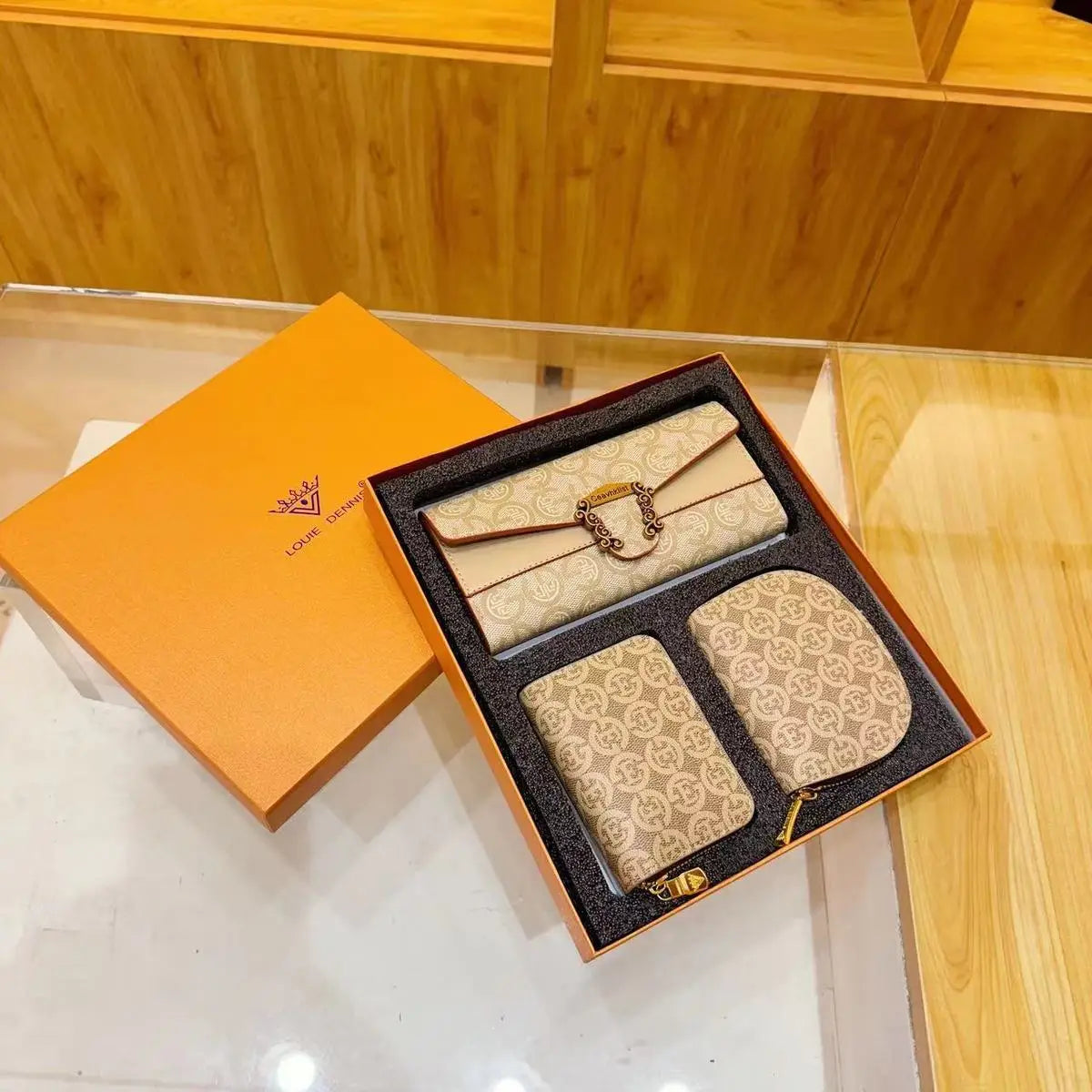 SHXI Foldable Card Case Three In One Fashion Gift Box