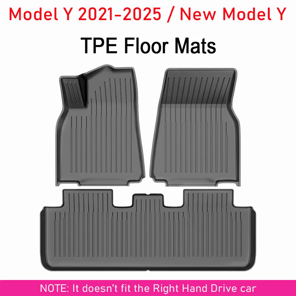 All Weather Floor Mats For Tesla Model Y And Model 3