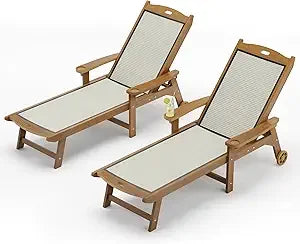 Chaise Lounge Chair HDPS HDPE With Adjustable Backrest