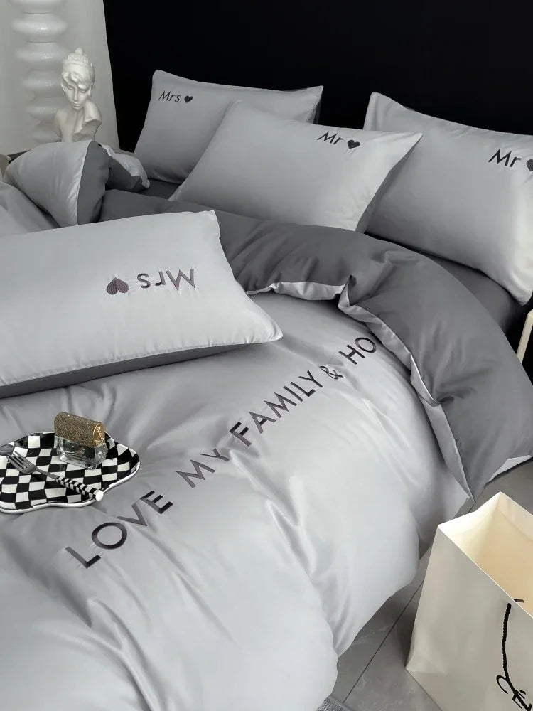 Nordic Luxury Egyptian Cotton Bedding Set for Ultimate Comfort