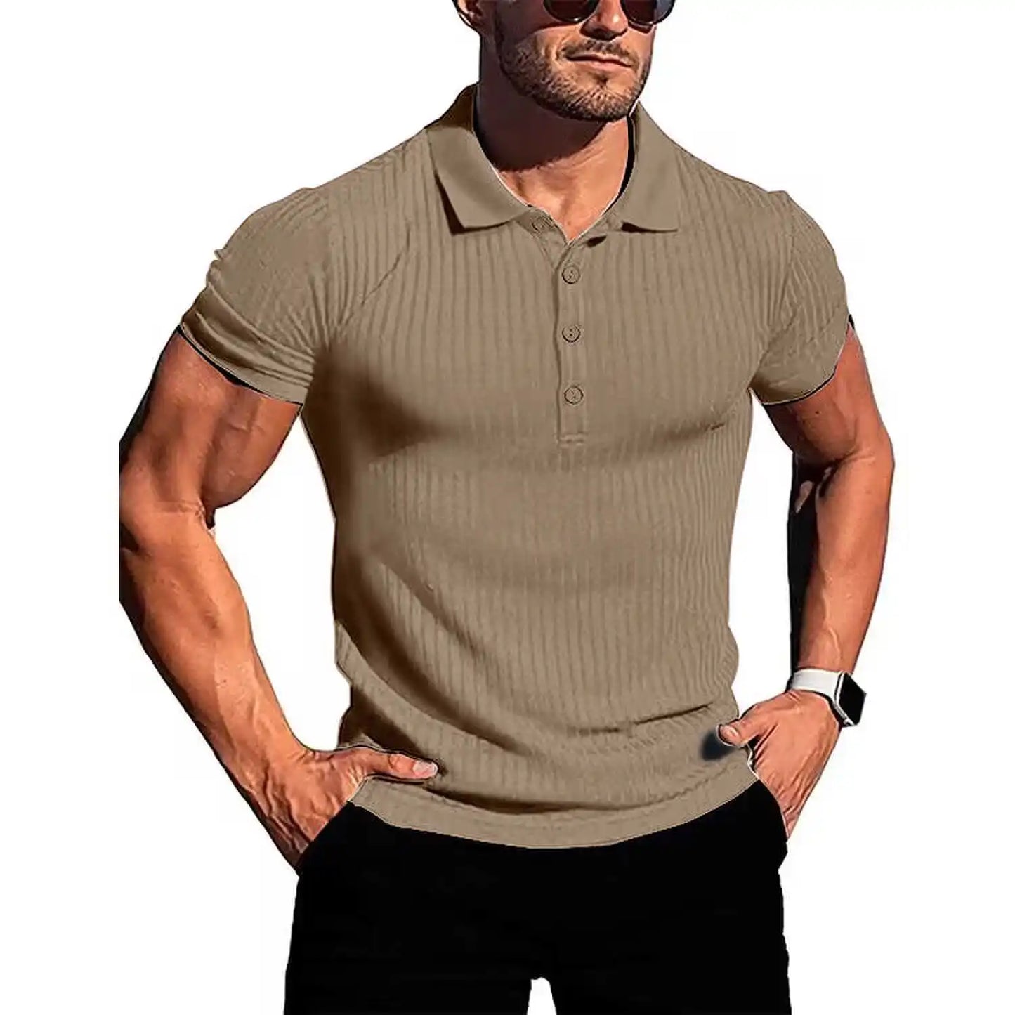 Zhejiang Choice Mens Breathable Stretch Slim Polo Shirt