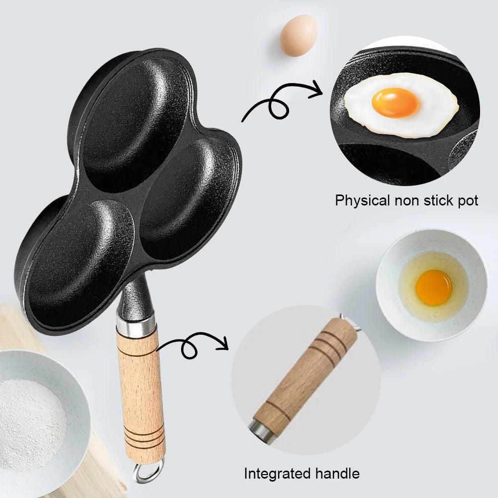 Cast Iron Non Stick Egg Frying Pan for Delicious Breakfasts
