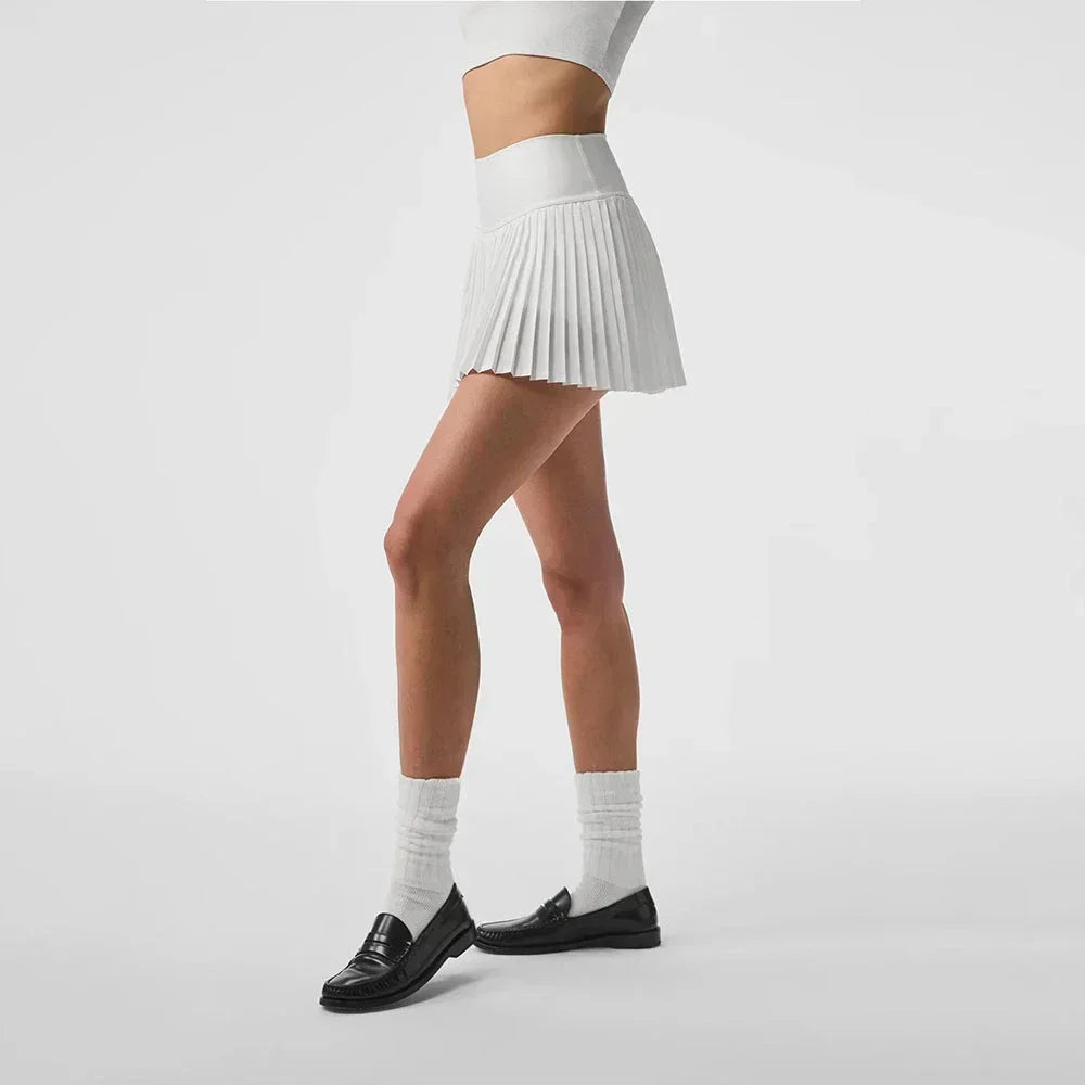 SichuanChoice Women High Waist Pleated Tennis Skirt