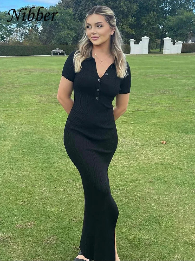 Nibber Elegant Maxi Dress for Women Summer Streetwear Party