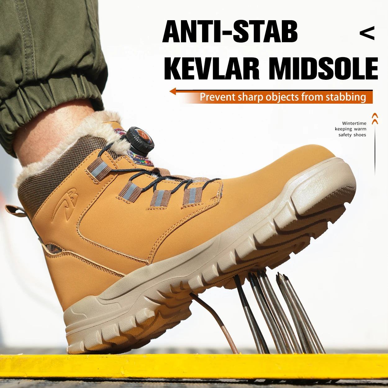 Work Safety Boots for Men and Women Waterproof Protective Safety Shoes Lightweight Steel Toe Work Shoes Size 47 and 48