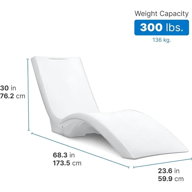 Waterproof Pool Lounger for Sun Shelf and Patio Relaxation