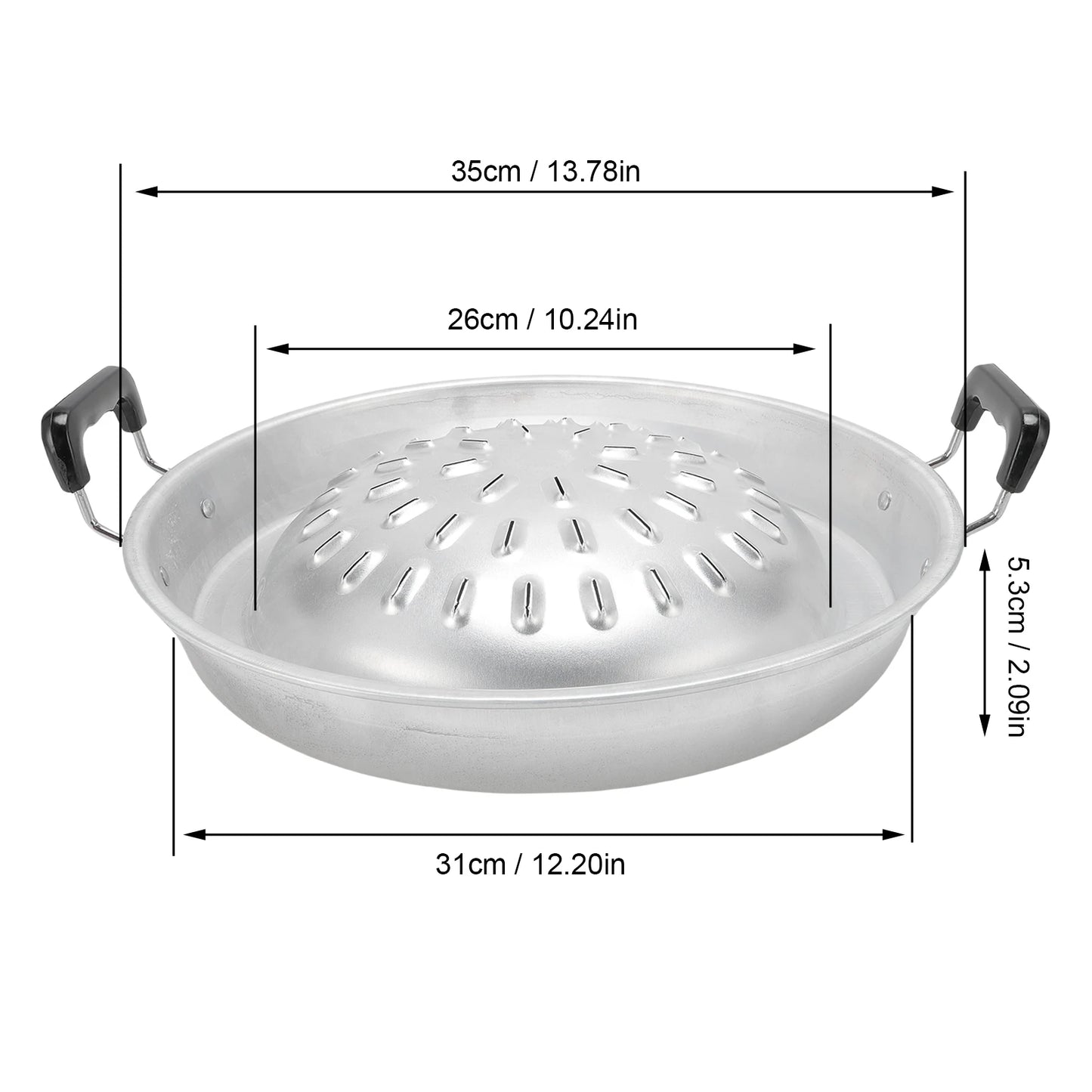Thai BBQ Grill Pan 2 in 1 Non Stick Indoor Outdoor