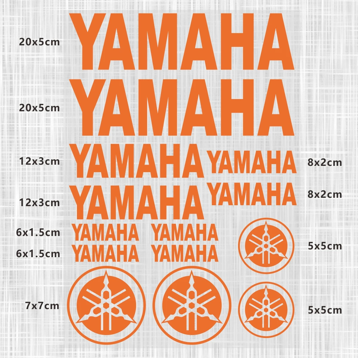 Yamaha Logo Stickers for Motorcycle Tank Helmet Decals