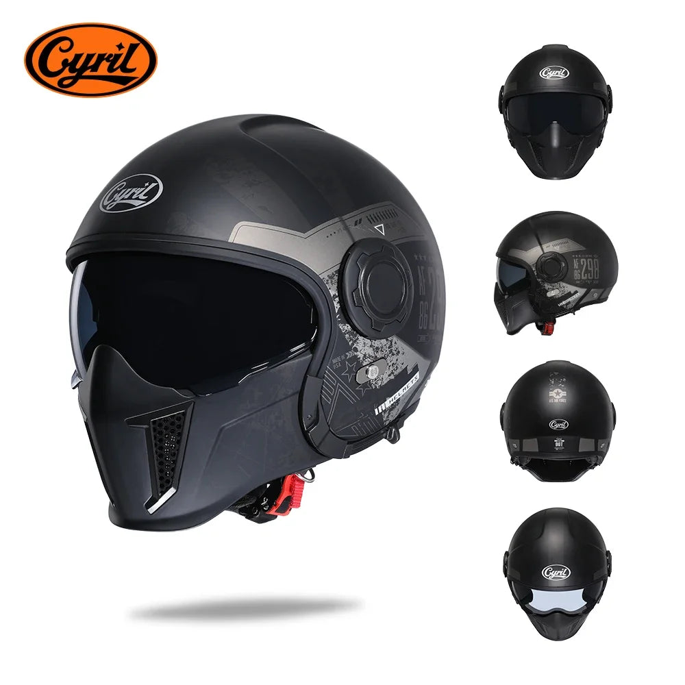 Cyril Modular Motorcycle Helmet DOT ECE Approved Full Face