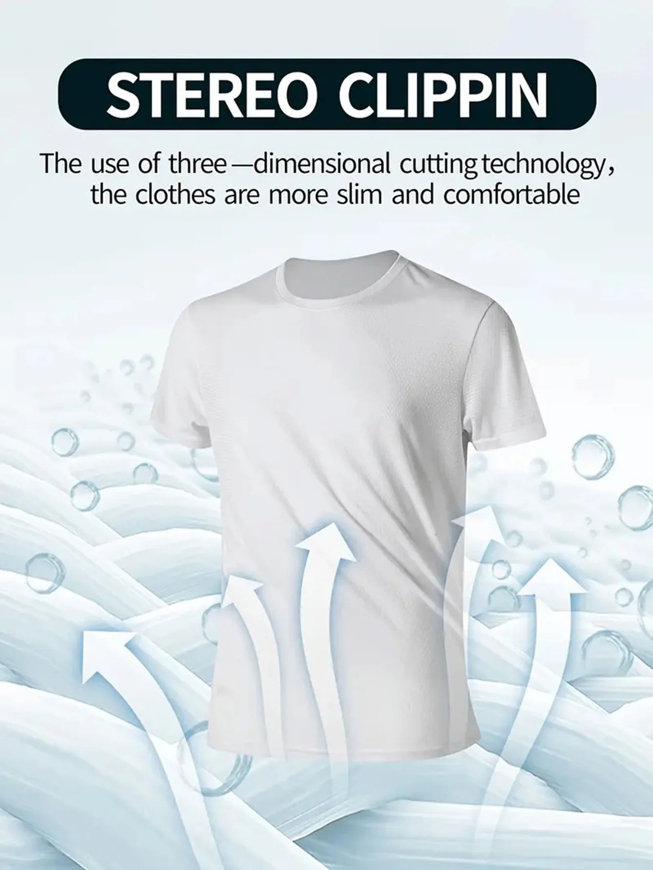 Men's Quick-Drying Ultra-Light Round Neck T-Shirt for Fitness