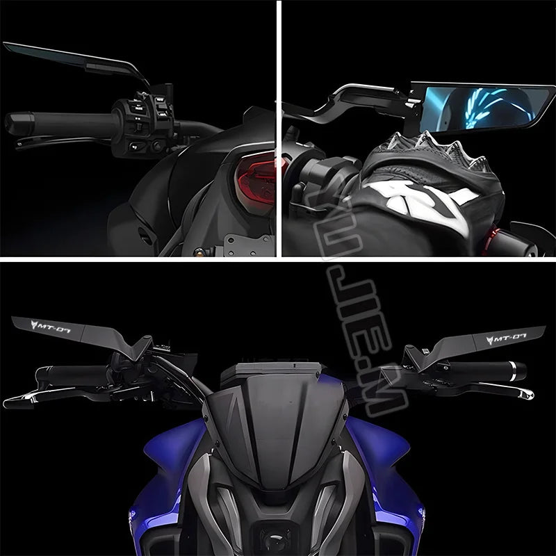 For Yamaha MT-07 MT07 MT 07 Motorcycle New Pattern High Quality CNC Rearview Mirror Fixed Wing