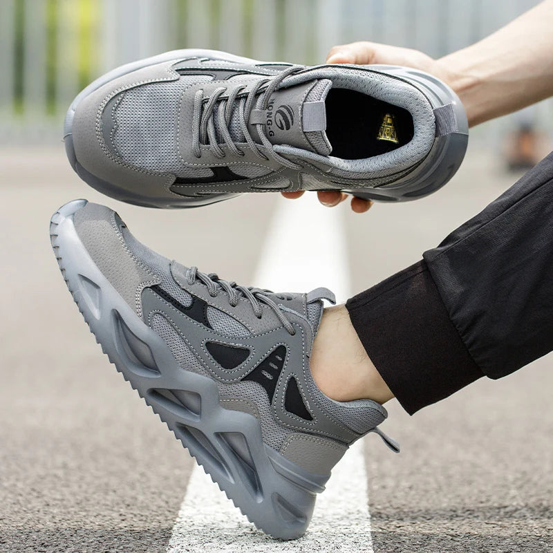 Lightweight Safety Shoes for Men and Women Steel Toe Cap Work Boots Breathable Sneakers Tactical Boots